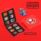 Kawaii Mario Switch Game Card Case - Cute Magnetic Storage Holder for Nintendo Switch Cartridges - Aesthetic Portable Organizer 12/24/48 Slots - Question Block Mushroom M Logo Design for Gamer Girls
