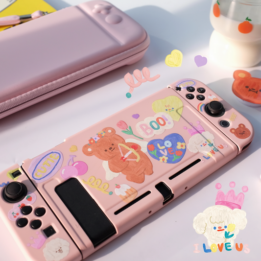 Love bear Nintendo Switch carrying case pouch cute travel bag