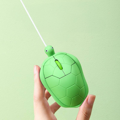 Kawaii Turtle Mouse  Wireless or Wired Cute Animal Mouse, Silent Click, USB Plug-and-Play for Laptop PC Mac