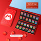 Kawaii Mario Switch Game Card Case - Cute Magnetic Storage Holder for Nintendo Switch Cartridges - Aesthetic Portable Organizer 12/24/48 Slots - Question Block Mushroom M Logo Design for Gamer Girls