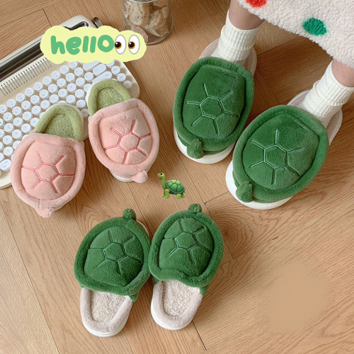 Kawaii Turtle Slippers  Soft Foam House Slides with Non-Slip Sole, Cozy Cute Home Shoes for Women & Teens