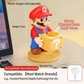 Kawaii Mario Watch Charging Stand - Cute Gaming Character Smartwatch Holder for Apple Watch Desk Organizer - Aesthetic Question Block Display Stand for Gamer Girls