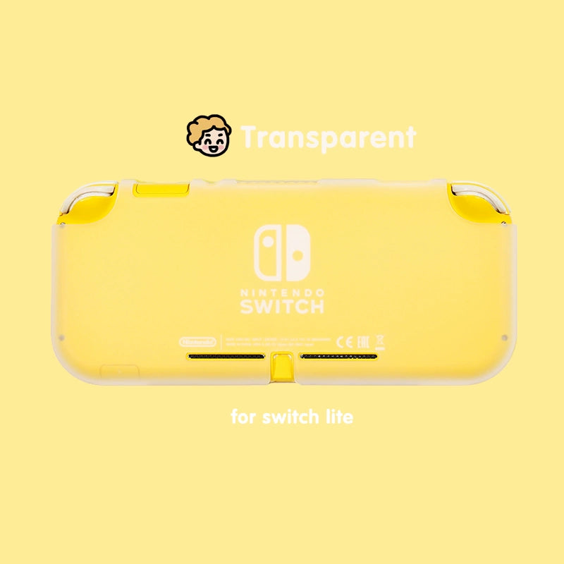 Matte TPU Half Case for Nintendo Switch Lite - Soft Protective Shell Cover with Ergonomic Grip - Multiple Colors Available