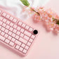 Crystal Jelly Keycaps 136 Key Set - Kawaii Transparent Side Engraved Keycap for Mechanical Keyboard - Aesthetic Ice Crystal Gaming Keycaps PBT Double Shot - Cute Keyboard Accessories for Gamer Girls