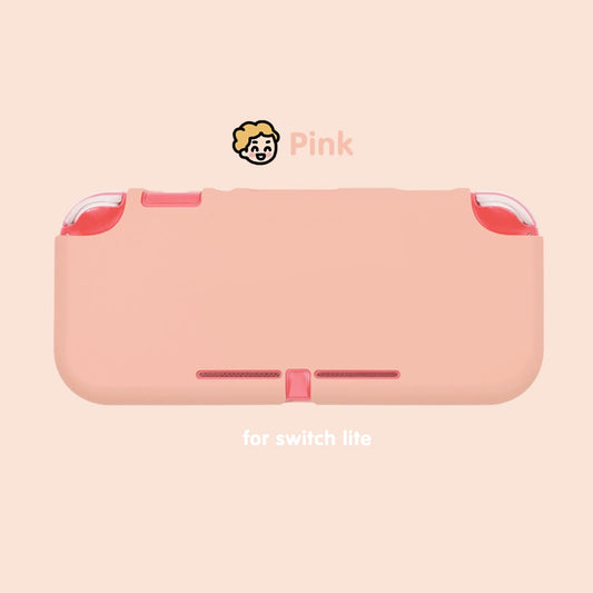 Matte TPU Half Case for Nintendo Switch Lite - Soft Protective Shell Cover with Ergonomic Grip - Multiple Colors Available