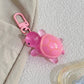 Kawaii Turtle Keychain Charm Jelly Acrylic Sea Turtle Bag Clip, Cute Key Ring for Backpacks, Totes, and Phone Cases