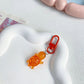 Kawaii Turtle Keychain Charm Jelly Acrylic Sea Turtle Bag Clip, Cute Key Ring for Backpacks, Totes, and Phone Cases