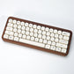 Milky cat PBT keycap set cute pastel animal for mechanical keyboard