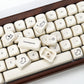 Milky puppy PBT keycap set cute pastel animal for mechanical keyboard