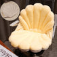 Shell Floor Cushion - Plush Seashell Seat Pillow - Soft Floor Seating for Bedroom Reading Nook Kids Room