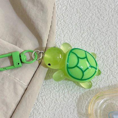 Kawaii Turtle Keychain Charm Jelly Acrylic Sea Turtle Bag Clip, Cute Key Ring for Backpacks, Totes, and Phone Cases
