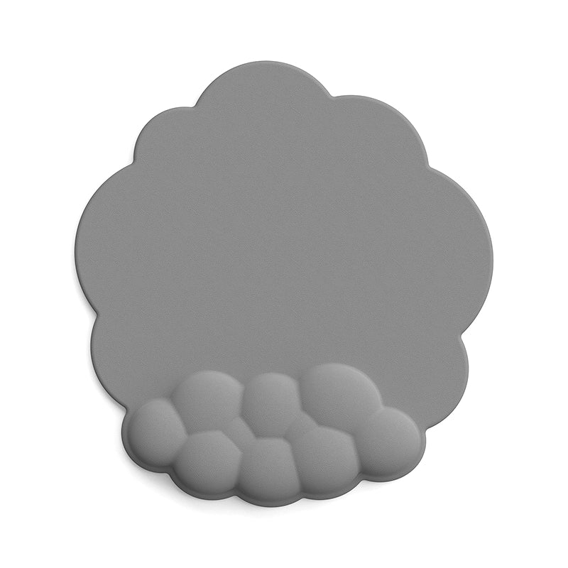 Cloud Keyboard Wrist Rest Set - Soft PU Leather Ergonomic Hand Support Pad with Mouse Pad - Cute Office Desk Accessories