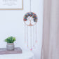 Crystal Moon Dreamcatcher Wind Chime - Kawaii Crescent Sun Catcher with Natural Stone Agate - Boho Wall Hanging for Gaming Room Bedroom - Aesthetic Window Decor for Gamer Girls