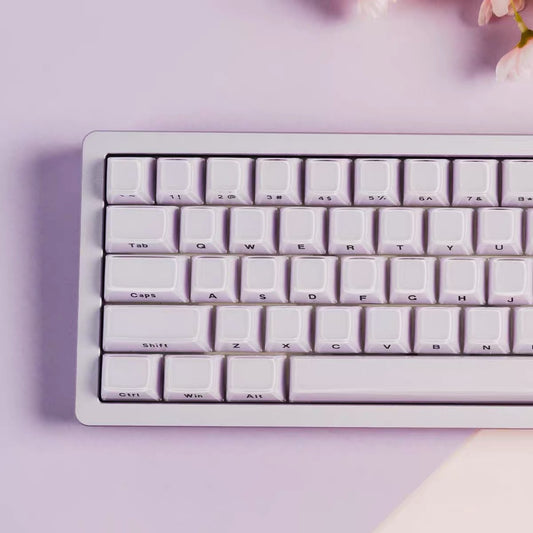 Crystal jelly transparent 136 key PBT keycap set for mechanical keyboard