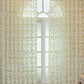 Pastoral Green Leaf Embroidered Curtains  Semi-Blackout, Mosquito-Proof Sheer Drapes for Living Room & Balcony