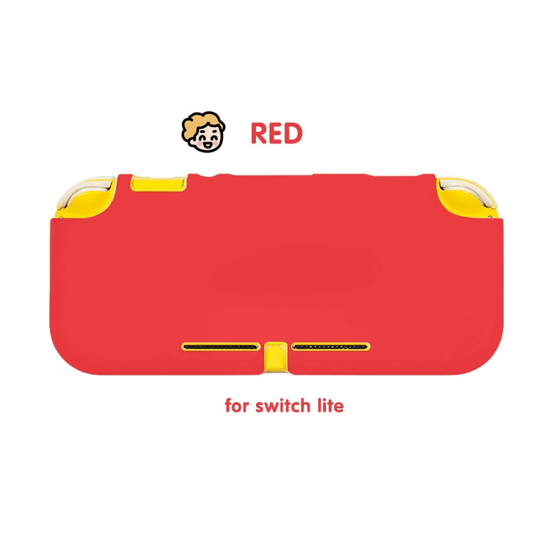 Matte TPU Half Case for Nintendo Switch Lite - Soft Protective Shell Cover with Ergonomic Grip - Multiple Colors Available