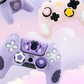 Kawaii Star Wings Silicone Controller Cover for PS5 Xbox Switch Pro - Cute Pastel Gaming Accessories with Thumb Grips & Stickers