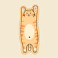 Kawaii cat shaped oversized desk pad mouse mat for gaming setup