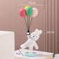 Cute balloon animal resin desk figurine decorative statue for desk setup