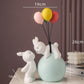 Cute balloon animal resin desk figurine decorative statue for desk setup