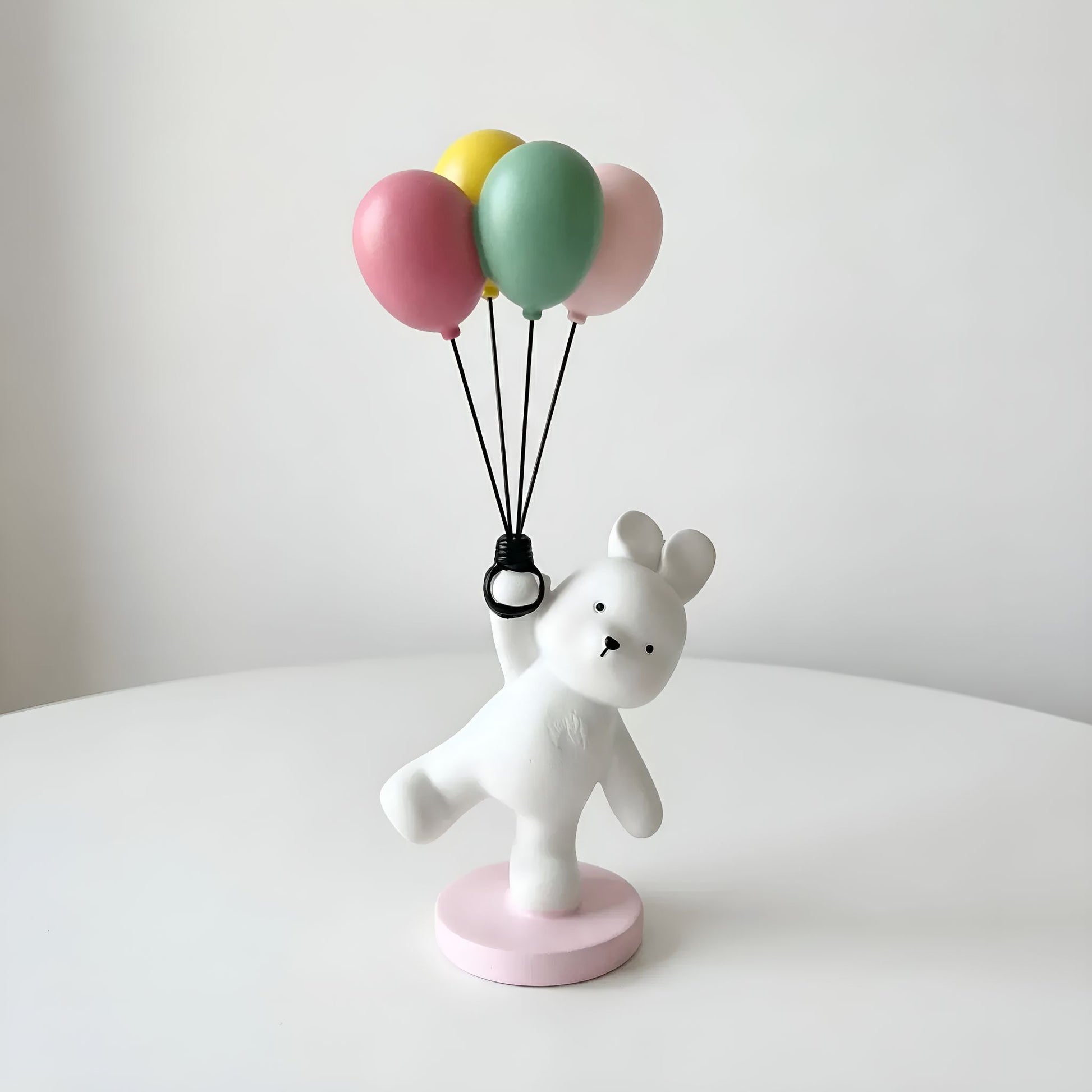 Cute balloon animal resin desk figurine decorative statue for desk setup